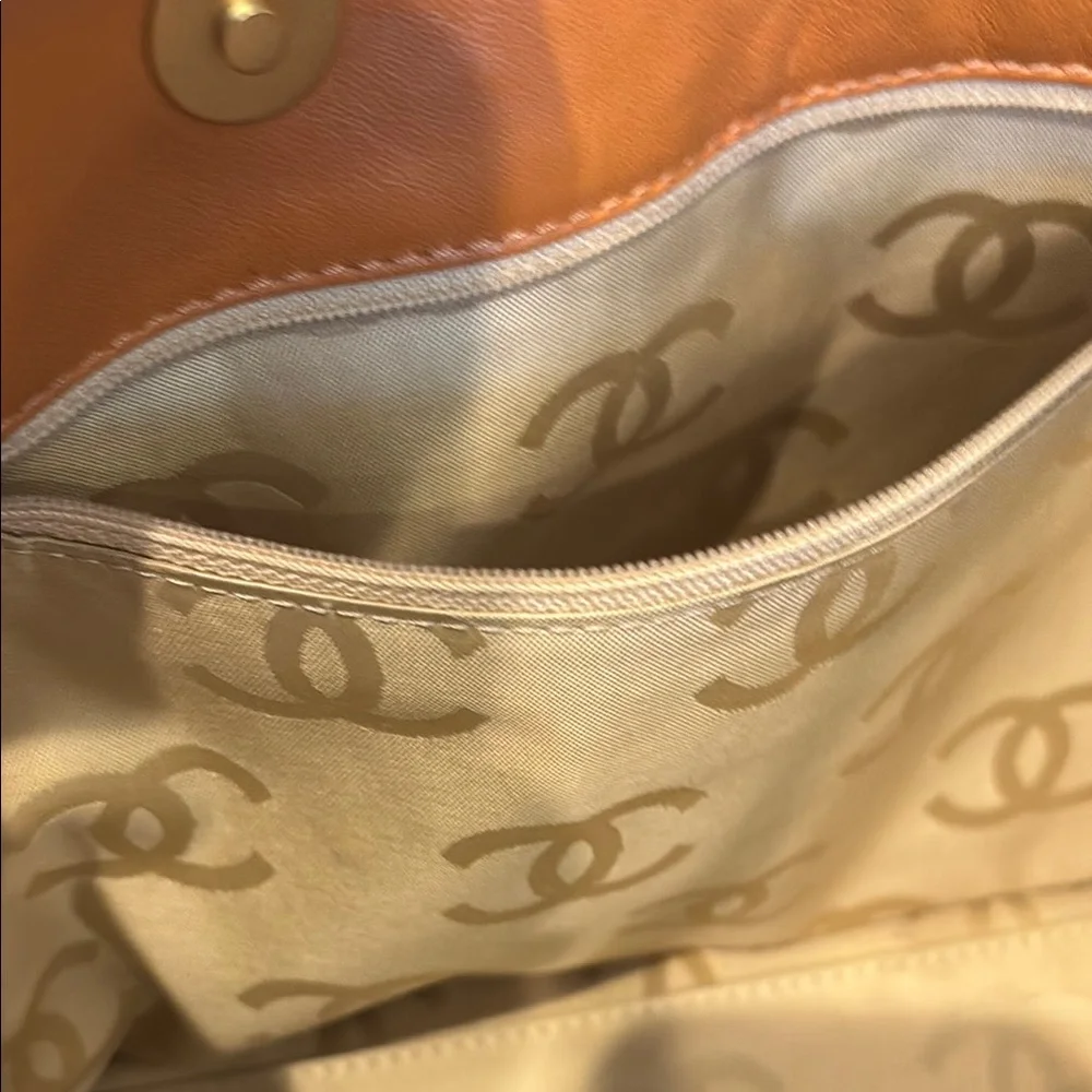 Chanel Tan Quilted Leather Tote Bag - Picture 7 of 10